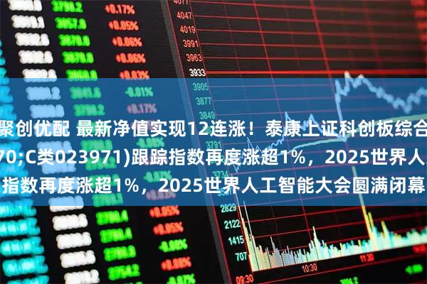 聚创优配 最新净值实现12连涨！泰康上证科创板综合指数增强(A类023970;C类023971)跟踪指数再度涨超1%，2025世界人工智能大会圆满闭幕